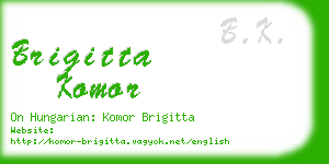 brigitta komor business card